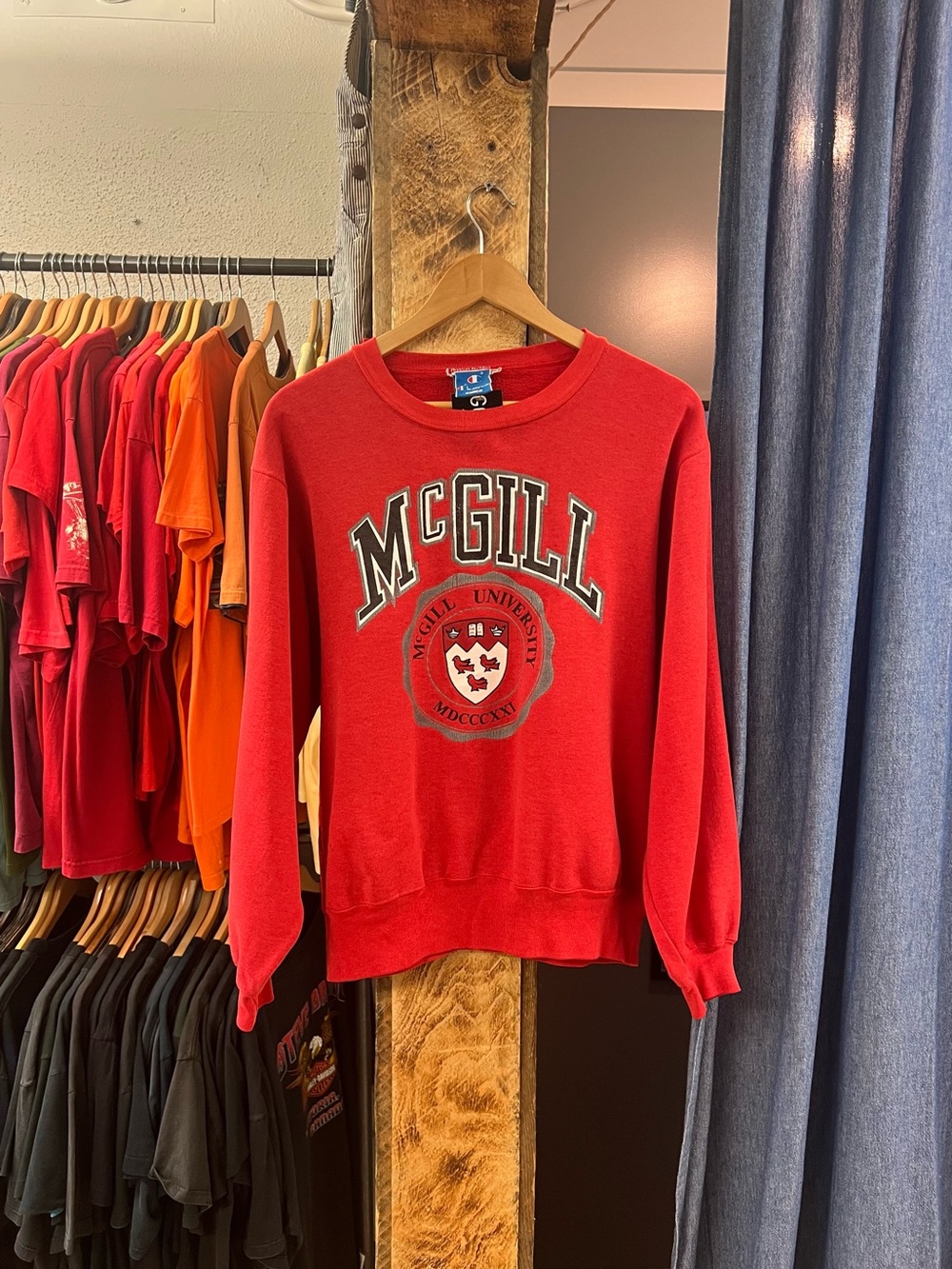 Vintage McGill University Red Crewneck